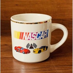 Vtg Nascar #04 and #91 Coffee Mug/Cup - 14 oz - Made in USA